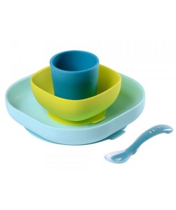 Silicone Meal Set of 4 - Blue