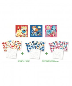 Cats sticker cards