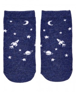 Intergalactic organic baby socks