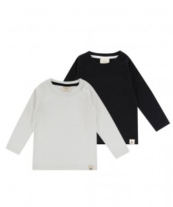 2 pack layering top Ecru/Black