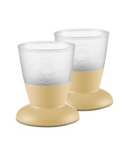 Baby cup 2 pc powder yellow