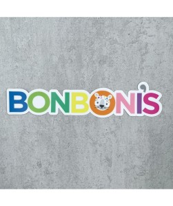 Bonboni's logo long sticker