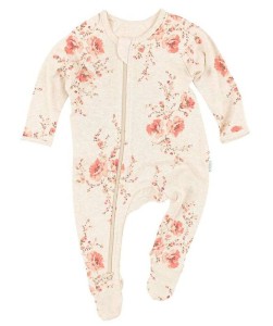 Rustic rose wrap bib onesie set (3pcs)