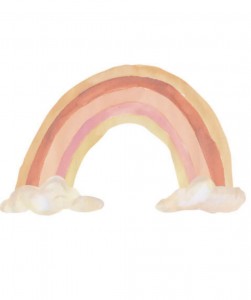 Rose tones small rainbow sticker