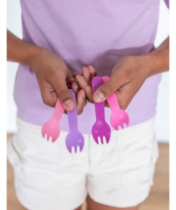 Blush spork set
