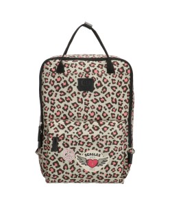Leopard rectangular large grey pink bag
