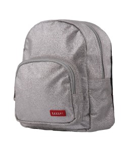 Silver mini glitter backpack