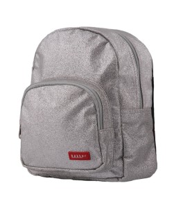 Silver mini glitter backpack