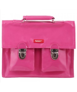 Fuchsia satchel mini bretelles vinyl