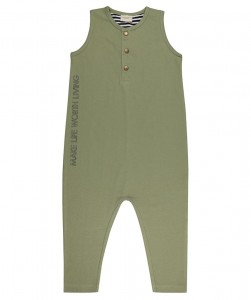 embroidered tank dungarees