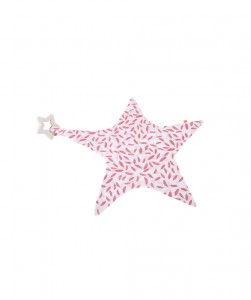 Rubber star with towel feather