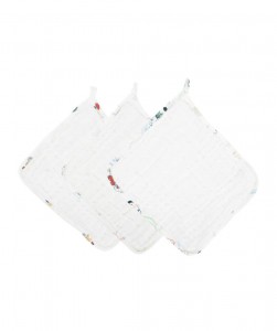 6 layer organic cotton baby washcloth (3 pack)