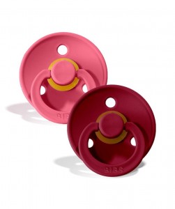 Coral / ruby pacifiers (2pcs)
